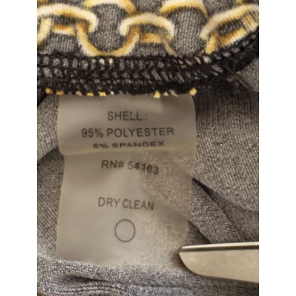 Tommy Hilfiger Black Chain Reaction Stretch Jersey Shift Dress, Women's Size 8 - Picture 10 of 10